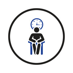 waiting icon vector