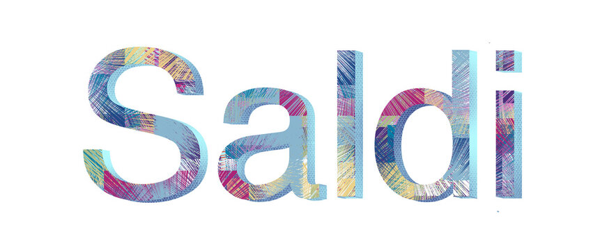 Sale - multicolor lettering - image, shop, mall, commercial message, sale, promotions, advertising campaign, web design, png file - no background