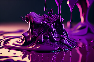 Abstract purple paint.generative ai