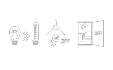 節電のイラスト