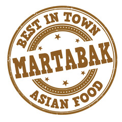 Martabak grunge rubber stamp