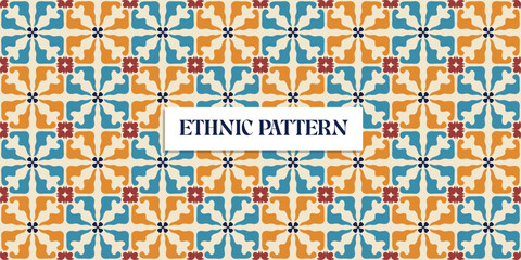 Vintage Traditional ornamental Ethnic seamless pattern. Patchwork Boho geometric ornament for scrapbooking