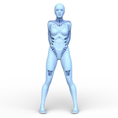 女性サイボーグ