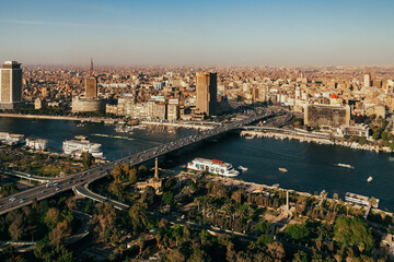 panorama of cairo and the nile 