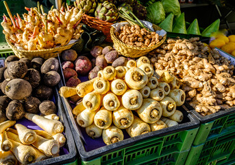 typical fruit stand in Munich - bavaria