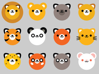 Kawaii Animal Heads