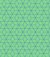 Fototapeta premium Seamless thin linear grid pattern. Abstract geometric rhombus background. Stylish fractal texture.