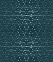 Seamless thin linear grid pattern. Abstract geometric rhombus background. Stylish fractal texture.