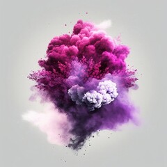Fototapeta premium Sakura in smoke. Japanese tree in smoke on a light background. Wood and smoke. Growth. Generative AI.