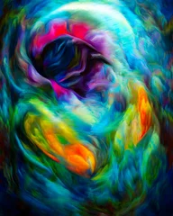 Photo sur Plexiglas Mélange de couleurs Evolving Colored Forms