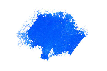 Watercolor spot isolated on a transparent background. Blue paint, background