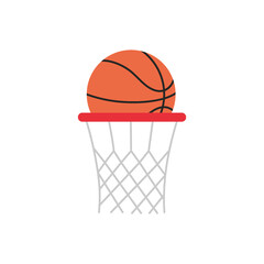 Fototapeta na wymiar Basketball ball PNG image icon with transparent background