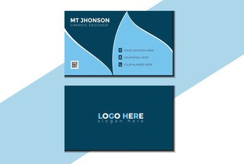 Professional layout in rectangle size, modern template design, business card, horizontal template design and name card, flat template, creative card, double sided personal card