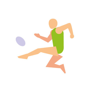 PNG image icon of person playing soccer with transparent background