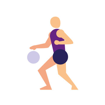 Basketball player PNG image icon with transparent background