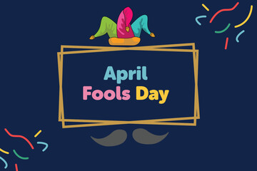 April 1, joke, April fools day background.