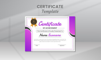 Modern Design Certificate Template