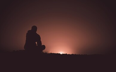 Contemplating the view - beautiful photo. 