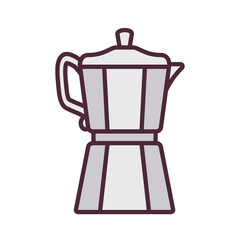 Coffee maker PNG image icon with transparent background