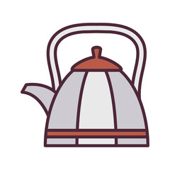 Coffee kettle PNG image icon with transparent background