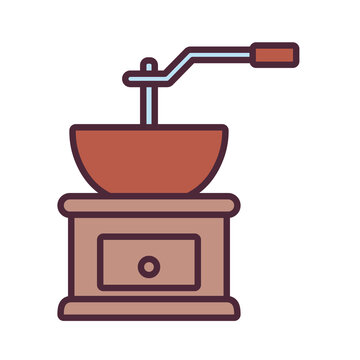 Coffee grinder PNG image icon with transparent background