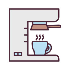 PNG image coffee maker icon with transparent background