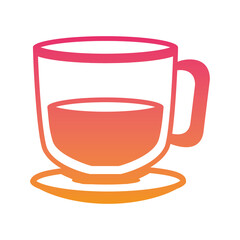 Coffee cup PNG image icon with transparent background