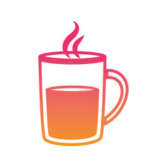 PNG image hot coffee glass icon with transparent background