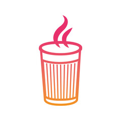PNG image hot coffee glass icon with transparent background