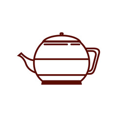 Coffee kettle PNG image icon with transparent background