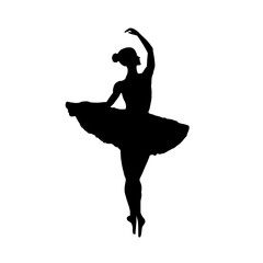  silhouette of a ballerina