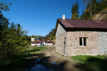 Manyava Skete of Exaltation of Holy Cross in Carpathian mountains, Ukraine