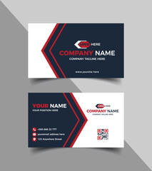 Corporate business card template or business card design 