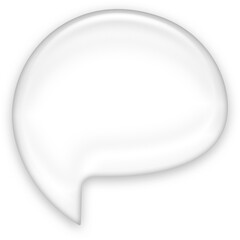 White Glow Speech Bubble