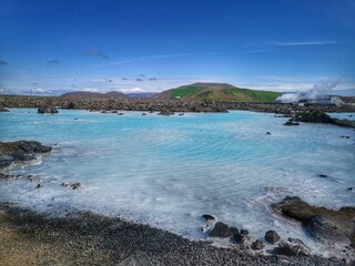 Fototapeta na wymiar Blue Lagoon, geothermal spa in Iceland