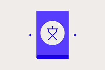 Minimalistic translation vector illustration in flat style design. Geometric translate app icon for website,app,ui ux,web design,business,marketing,landing,web development concept