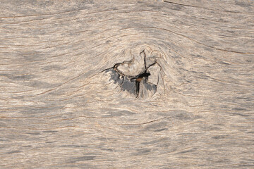 Old wooden background with cracks from long aging