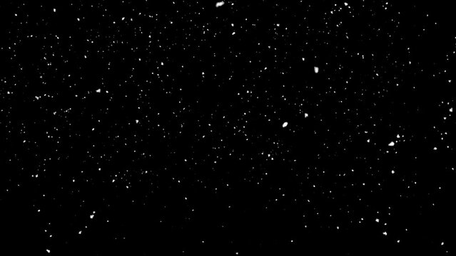 snow Falling  or snow against a black background