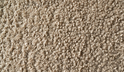 Textured background. The curly long pile of fabric.