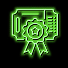 card bonus neon glow icon illustration