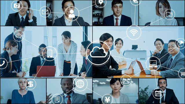 クラウドとビジネスチーム - Powered by Adobe