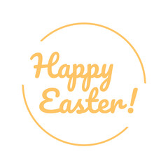 Happy Easter! text