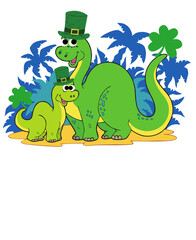 Obraz premium Sugar Skull Saint Patricks Day of Dead Skull