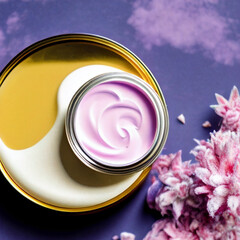colorful floral beauty product