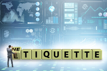 Concept of etiquette and netiquette