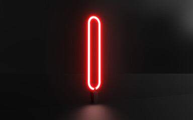 Round glowing background in the dark