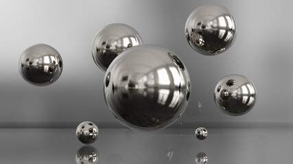 Modern three dimensional spheres background