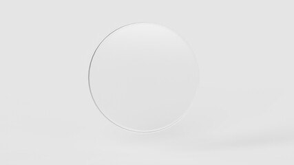 White blank cylinder frame for cosmetic and product display