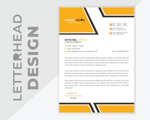 Modern business letterhead template, Professional creative letterhead template design for your business, Modern business letterhead template,  Modern business company letterhead template.