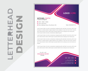 Modern business letterhead template, Professional creative letterhead template design for your business, Modern business letterhead template,  Modern business company letterhead template.
